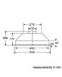 Bosch DLN53AA70B Serie 2 Canopy Cooker Hood 53cm Metallic