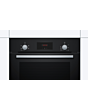 Bosch HHF113BA0B 59.4cm Built In Electric Single Oven With 3D Hot Air - Black