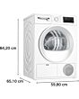 Bosch WTH85225GB 8kg Heat Pump Tumble Dryer - White