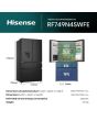Hisense RF749N4SWFE 91.4cm 50/50 Frost Free Fridge Freezer - Black Inox