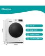 Hisense WFQA1014EVJM 10kg 1400 Spin Washing Machine in White