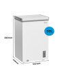 Midea MDRC154FZE01 99L Chest Freezer with LED Control