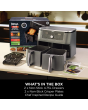 Ninja DZ400UK 9.5 litre MAX 6-in-1 Dual Zone Air Fryer - Gun Metal Grey