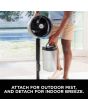 Shark 307FA300UK Shark FlexBreeze Pro Mist Indoor & Outdoor Fan & Outdoor Misting System - Dark Gray, Charcoal