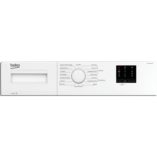 Beko DTKCE80021W 8kg Sensor Condenser Dryer White