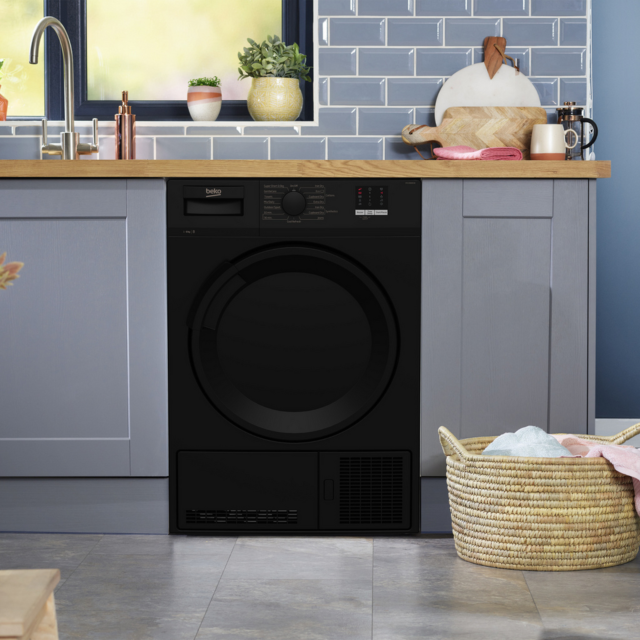 Beko DTLCE80051B 8kg Sensor Condenser Dryer Black