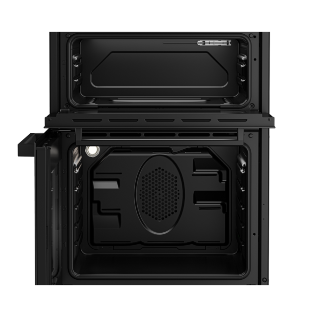 Beko EDC634K 60cm Double Oven Electric Cooker with Ceramic Hob - Black
