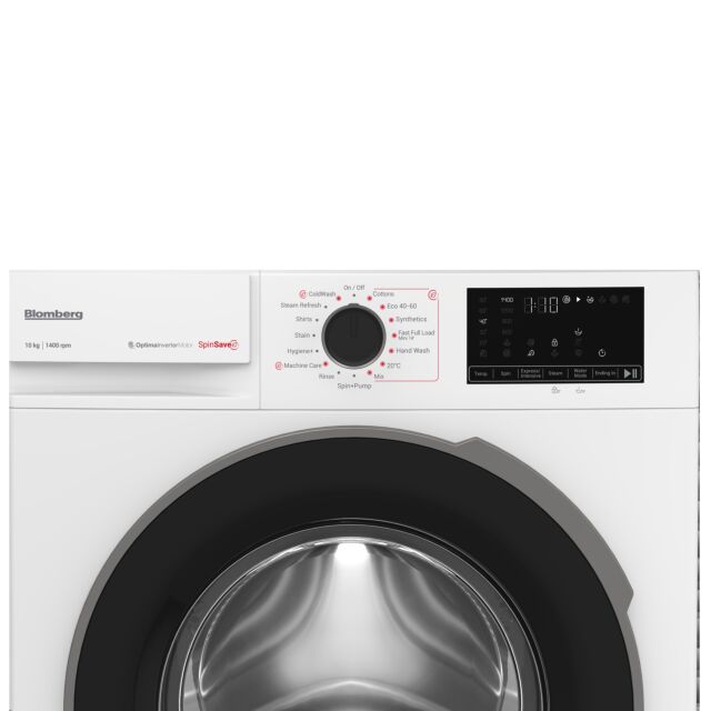 Blomberg LWA210461W 10kg 1400 spin RecycledTub Washing Machine - White