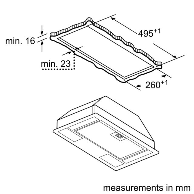 Bosch DLN53AA70B Serie 2 Canopy Cooker Hood 53cm Metallic