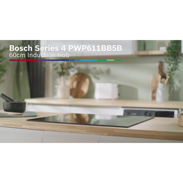 Bosch PWP611BB5B 59.2cm Induction Hob Black