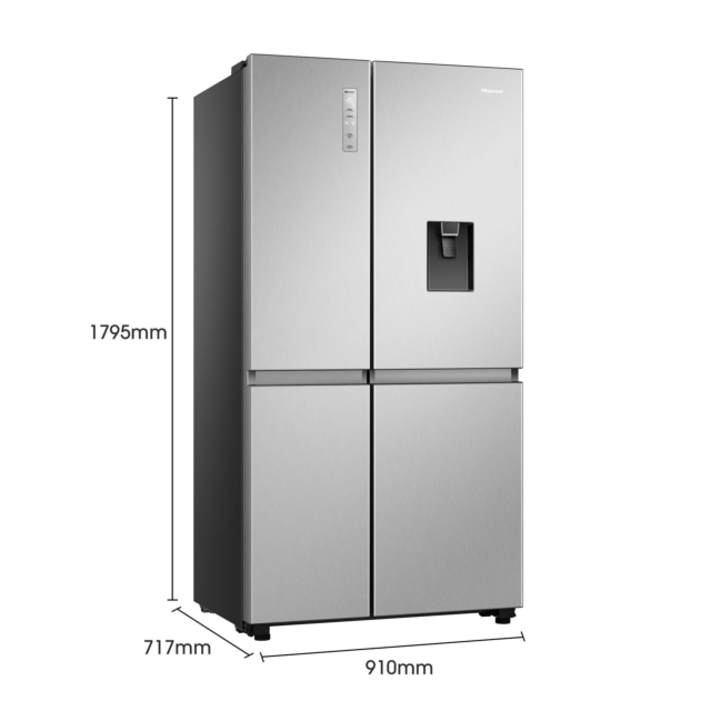 Hisense RS840N4WCE 60/40 Fridge Freezer - Stainless Steel