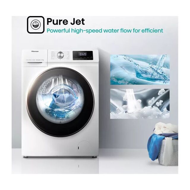 Hisense WDQA8014EVJM 8kg/5kg 1400 Spin Washer Dryer - White