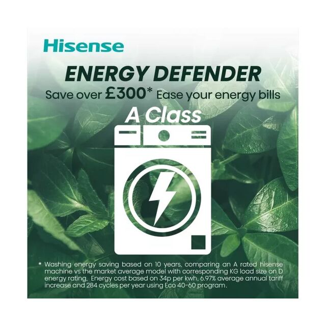 Hisense WDQA8014EVJM 8kg/5kg 1400 Spin Washer Dryer - White