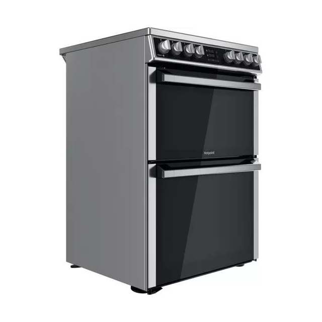 Hotpoint HDM67V8D2CX 60 cm Ceramic Double Cooker - Stainless Steel