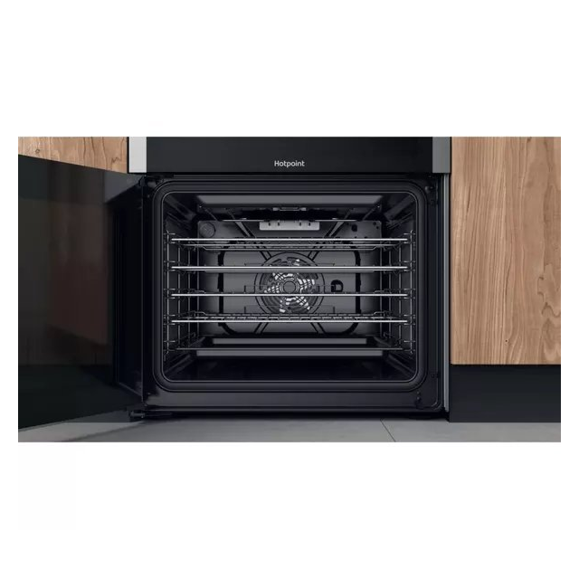 Hotpoint HDM67V8D2CX 60 cm Ceramic Double Cooker - Stainless Steel
