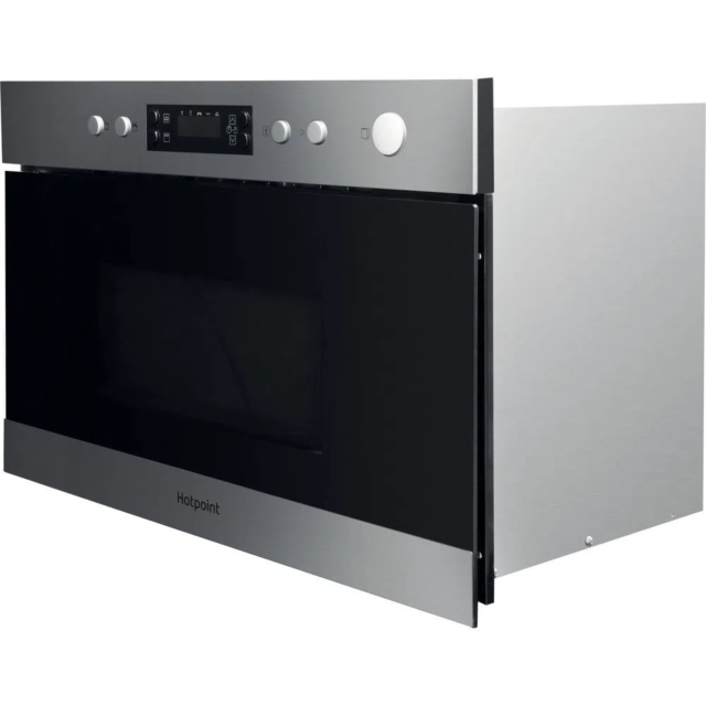 Hotpoint MN314IXH 22 Litres Built In Microwave & Grill - Stainless Steel