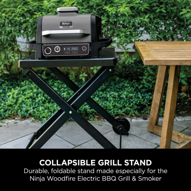 Ninja XSKGRLLSTDEUK Woodfire Electric BBQ Stand - Black