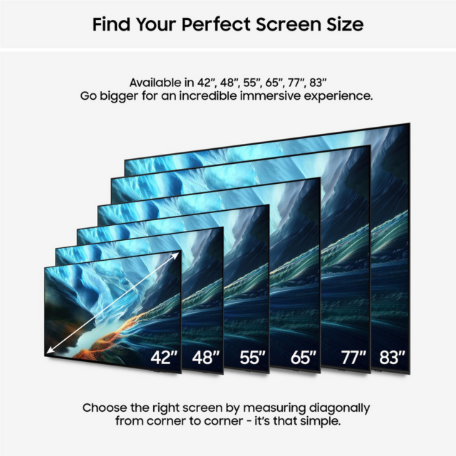 Samsung QE55S90HAEXXU 55inch OLED Smart TV with AI Processor