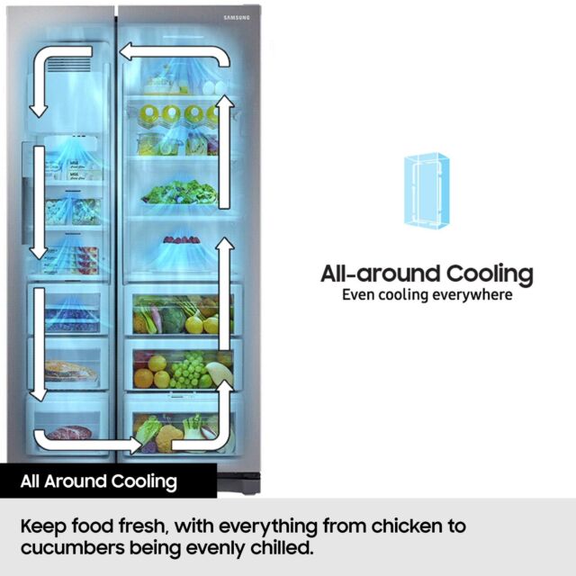 Samsung RS57DG400EM9EU 91cm  Frost Free American Fridge Freezer - Silver