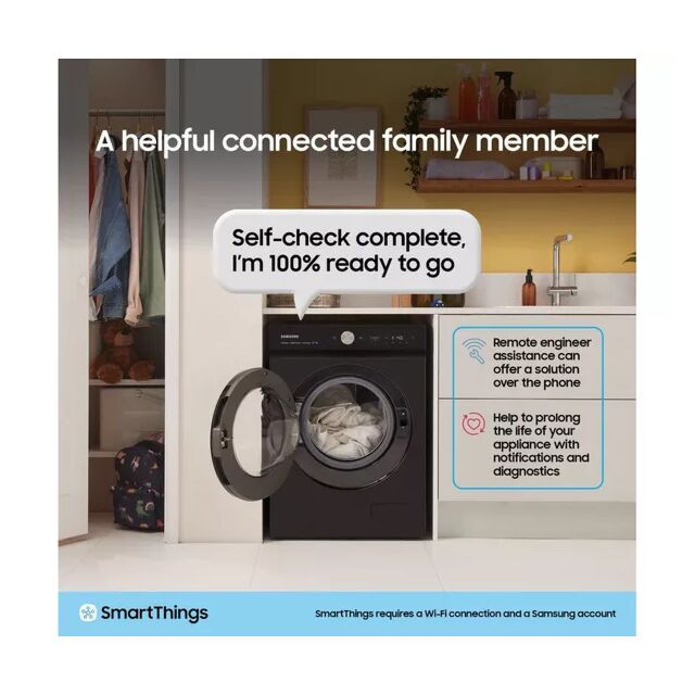 Samsung WW80CGC04DAEEU WiFi-enabled 8kg 1400 Spin Washing Machine - White
