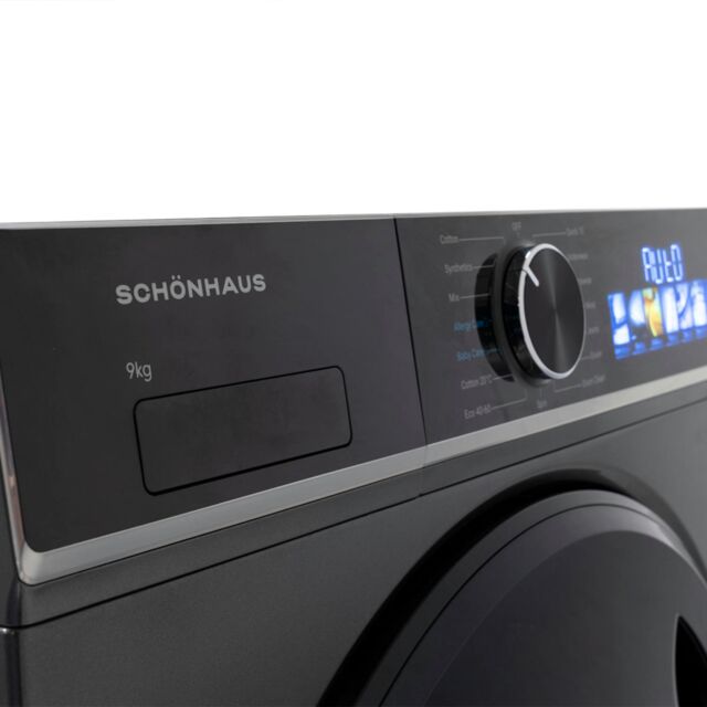 Schonhaus WMSF01914AG 9kg 1400 Spin Washing Machine - Graphite
