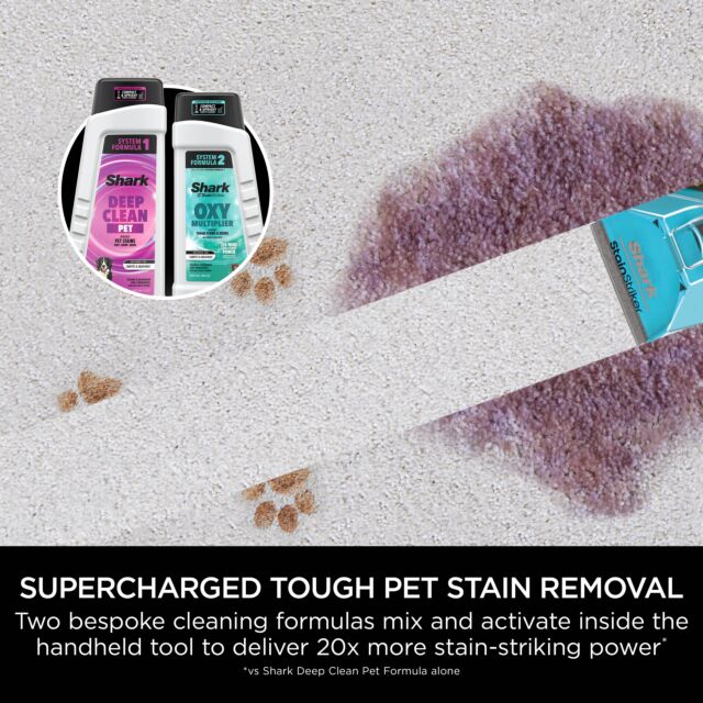 Shark CarpetXpert HairPro Pet Deep Carpet Cleaner with Built-In StainStriker - Charcoal & Fuchsia