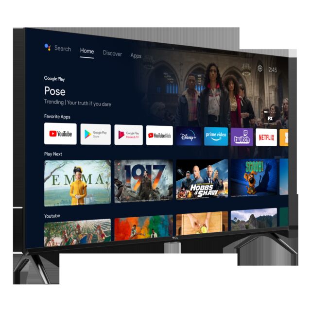 TCL 32S5400AFK 32inch Frameless FHD HDR Smart Android TV