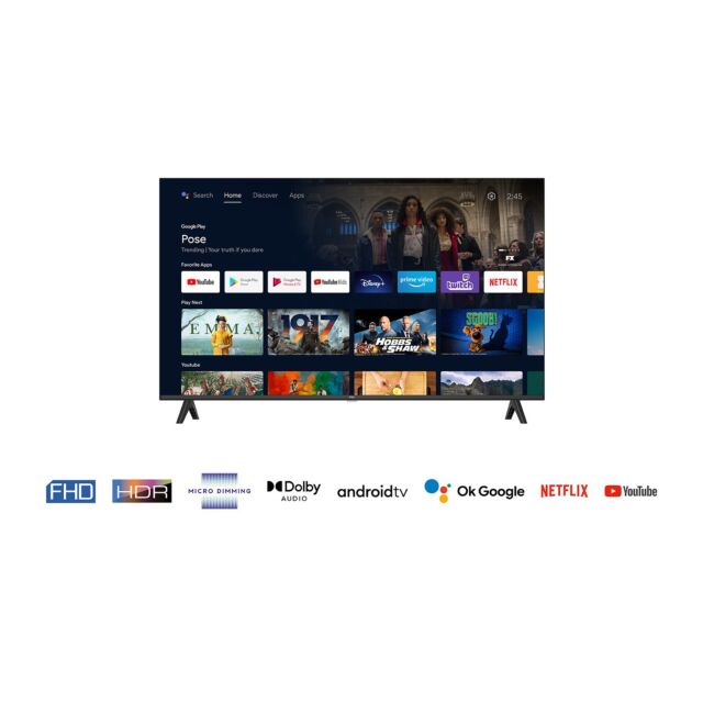 TCL 40S5400AK 40inch Frameless FHD HDR Smart Android TV