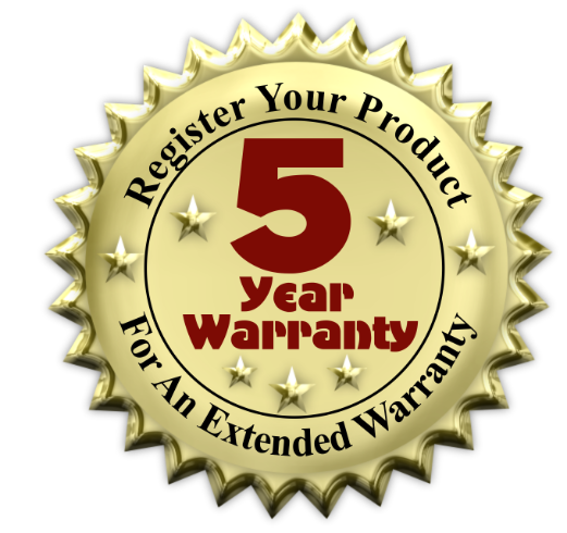 5 Year Warranty 5 Year Warranty